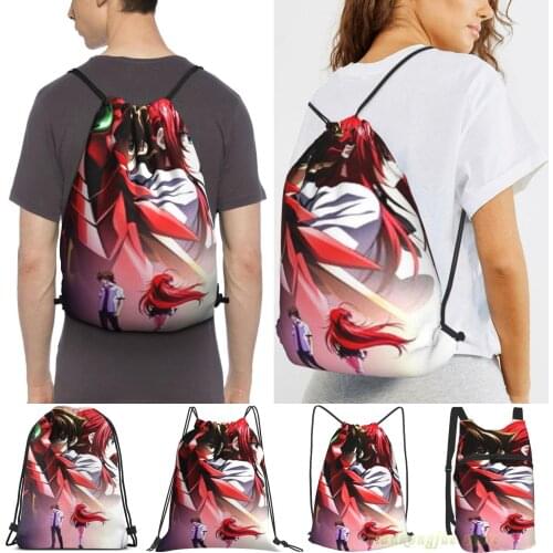 Men Sackpack Strap Bags High School Dxd Women Purpose Drawstring Backpacks Outdoor Travel Backpacks For Gym Training Fitness Bag