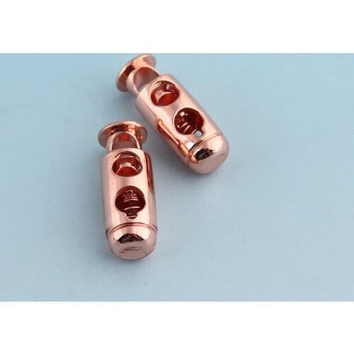 Metal Rope Cord Stopper Horns Cord adjuster Rose Gold Cord Locks Toggle Cord End Stopper Cord Toggle Lock Rope Toggle