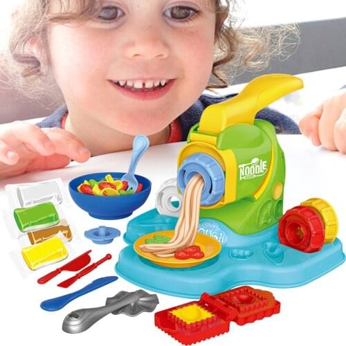 DIY Play Clay Dough Toy Plasticine Machine Mould Play Toy Kids Kitchen Handmade Noodle Maker Kitchen Pretend Toy Kids Gift Set