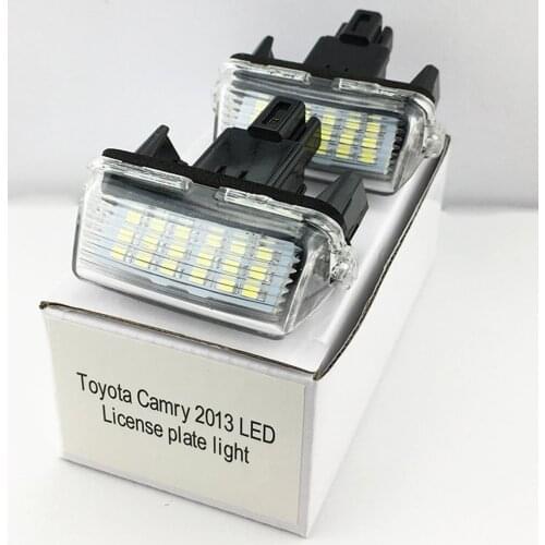 2pcs/set License Plate Light Lamp Housing Parking Light Car Modification Part For Toyota Camry YARIS For VIOS Avensis