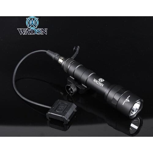 WADSN Airsoft SF M600 M600U Scout Light Mini Tactical Flashlight Remote Switch ModButton LED 470 lumens Weapon lights 20MM Rail