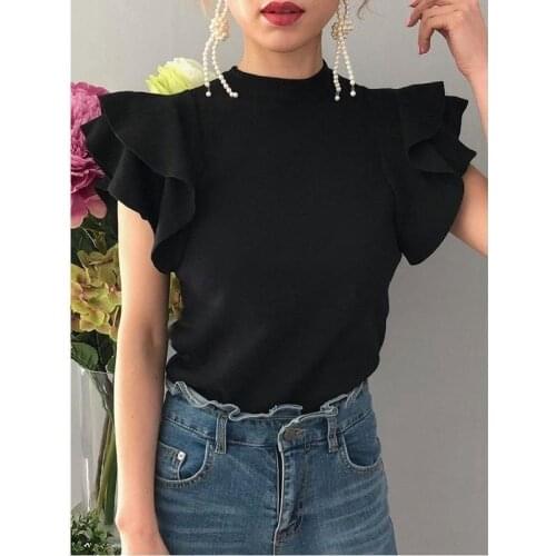 Женские трикотажные футболки Tracyen China At AliExpress