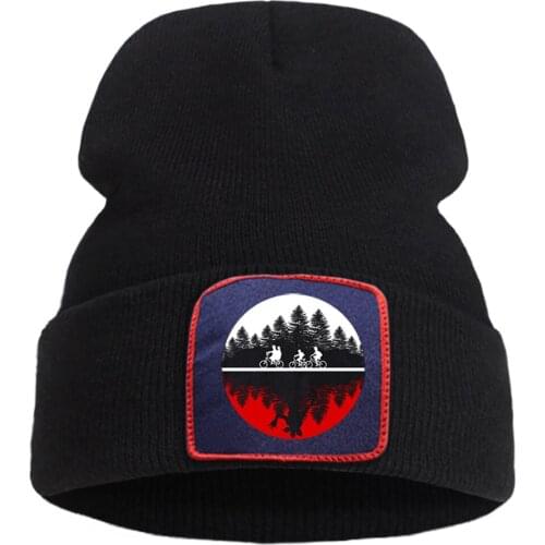 Unisex Comfortable Knitted Cap Outdoor Casual Hot Sale Hat Thick Ski Warm Beanie Hats Stranger Things Upside Down Brimless Caps