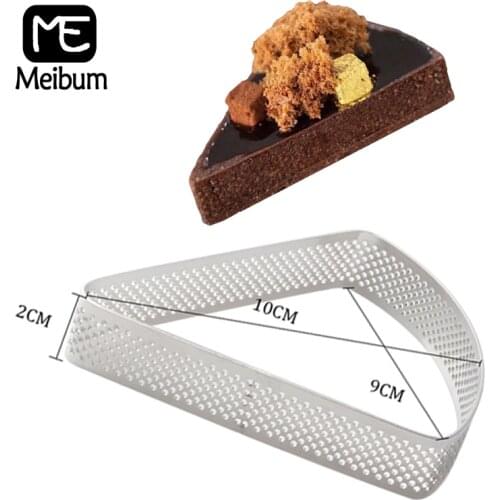 Meibum Cake Tart Fan-shaped Stainless Steel Ring DIY French Dessert Pizza Cheese Mousse Mold Fruit Cream Pie Pan Baking Tools