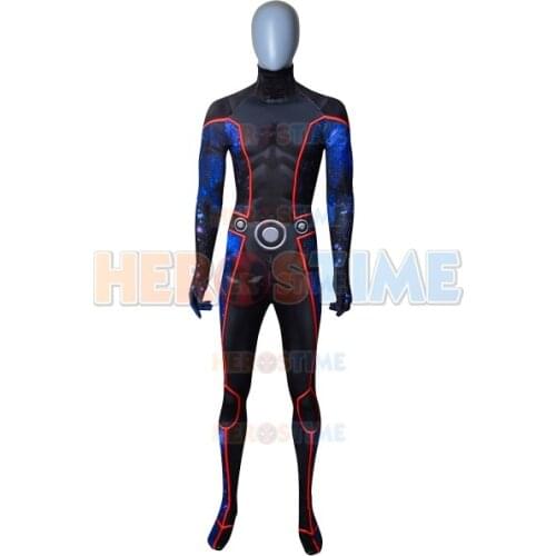 Wiccan Billy Kaplan Costume Spandex Printing Young Wiccan Costume Halloween Superhero Cosplay Bodysuit Custom Made