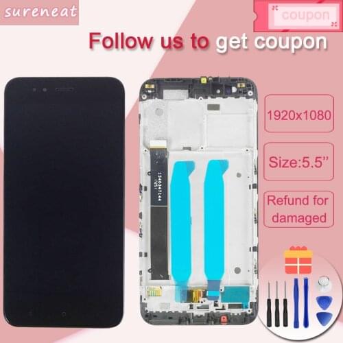For 5.5" Xiaomi Mi A1 MiA1 LCD Display+Touch Screen Digitizer Assembly with Frame For Xiaomi 5X Mi 5X Mi5X Replacement Parts