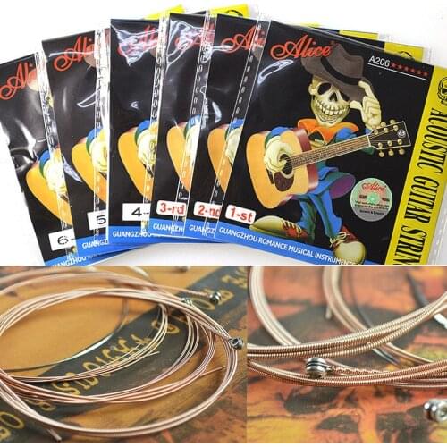 1 pc Alice Acoustic Guitar Strings 1st/2nd/3rd/4th/5th/6th High Quality 1 Piece Guitar Parts Accessory Strings