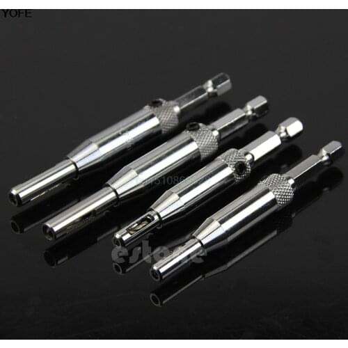 4x Drill Bits HSS Self Centering Hinge Drill Bits Set Door Cabinet 5/64" 7/64" 9/64" 11/64"