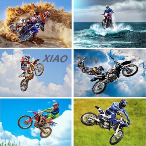 5D Diamond Painting Cross-stitch Sports Motorbike Competition Racing Moto Diamond Embroidery Rhinestones Pictures Home Decor