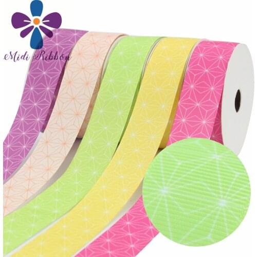 Free Shipping 1"25MM 50 Yards Per Size Cartoon Ribbon Printed Grosgrain Ribbon For hair bows handmade hair band material