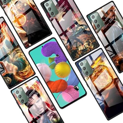 Doctor Strange Marvel hero for Samsung Galaxy Note 20 Ultra 10 Lite Plus 9 8 5G A70 A50 A40 A30 A20 Tempered Glass Phone Case