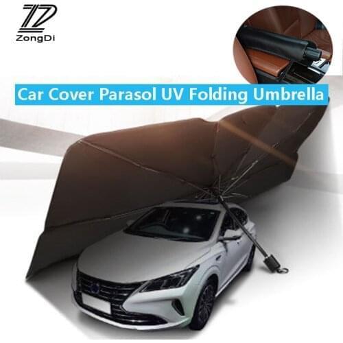 Car Windshield Cover Parasol UV Protection Sun Shade Mini Folding Umbrella for Mercedes Benz Saab Fiat Auto Interior Accessories