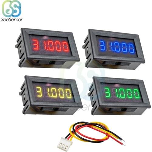 DC 0-33.000V 0-33V LED Digital Voltmeter 5 Bit 3wires High Precision Voltage Meter Volt Panel Tester For Motorcycle Car