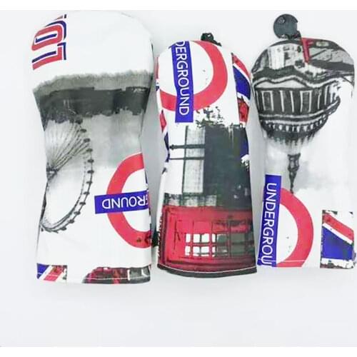 Golf Club #1 #3 #5 Wood Headcovers Driver Fairway Woods cover PU Leather Head Covers Set Protector Golf Accessories