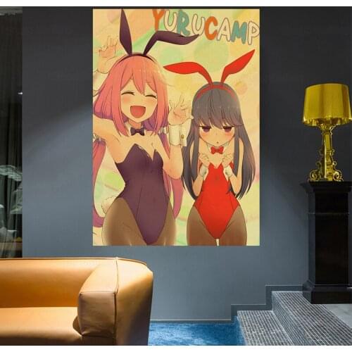 Interior decoration painting Yuru camp anime canvas poster painting wall art decor living room bedroom study home