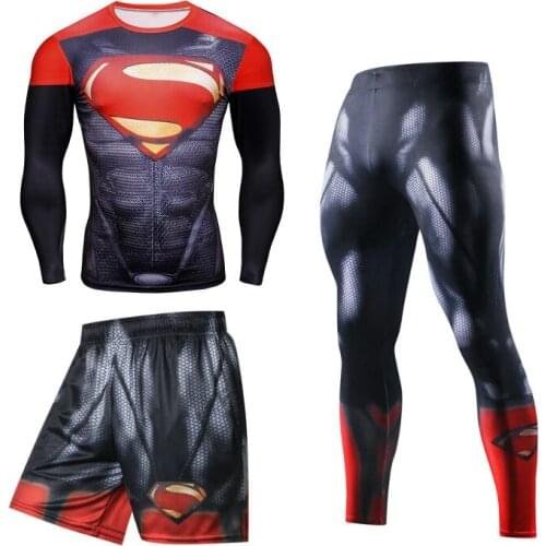 Compressie T-shirt Mann Sport Mma Rashguard Jiu Jitsu Fitness Boksen Jerseys Set Bjj Muay Thai Gym Training Rash Guard Sportsuit