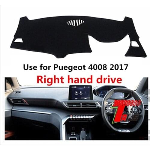TAIJS Factory 3 Colors Car Dashboard Cover Mat Fit for Peugeot 4008 2017 Right Hand Drive