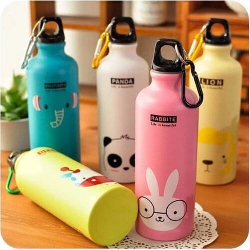 Cartoon Animal Water Bottle Portable Hydro Flask Lovely Sport Hiking Biking School Water Bottle For Children Kids Water Bottle