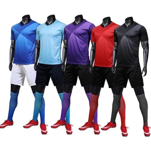 Survetement Football Jerseys 2019 Men Soccer Jerseys Sets Sport Blank Football Team Training Suits Soccer Uniforms Clothes Print