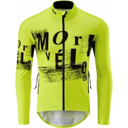 2020 New Spring/ Autumn Mens Morvelo Maillots Ciclismo Long Sleeve Cycling Jersey Shirts MTB Mountain Bike Tops Clothing