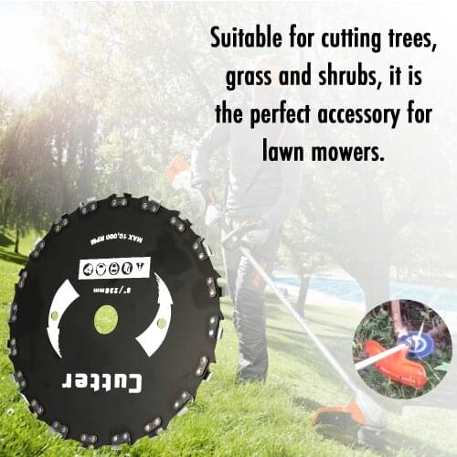 9" 230mm 20 Teeth Lawn Mower Circular Saw Blade Electric Weeder Accessories Cutter Right Angle Chain Saw Woodworking Power Tools