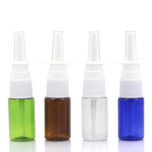 10ml empty plastic nasal pump spray bottle mist nose bottle sample perfume spray bottle LX1111