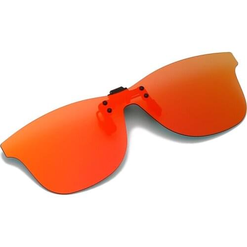 Clip on Flip up Polarized Lens For Prescription Glasses Women Men Square Driving Glasses UV400 Sunglasses gafas de sol