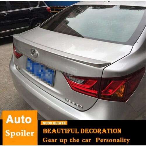 For 2013-2017 Lexus GS300 GS250 GS350 Spoiler Sport ABS Material Car Rear Wing Primer Black/white Trunk Rear Spoiler 2014 2015
