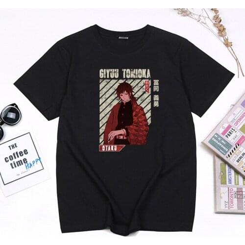 Super Cool Giyuu Graphic Demon Slayer Cosplay T Shirt Tanjirou Nezuko Kimetsu No Yaiba Manga Tops Streetwear Unisex Camisetas