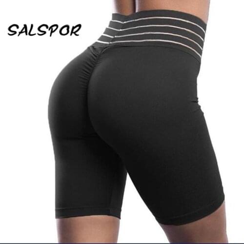 SALSPOR Running High Waist Leggings Women Patchwork Workout Legging Fitness Black Sexy Gym Leggins Push Up Anti Cellulite Sport