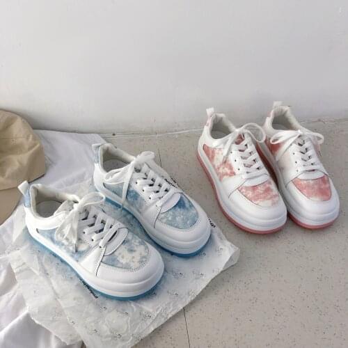 2021 Lolita Sneaker Soft Candy Girls Heart Kawaii Casual Shoes College Style Lolita Shoes Female Womens Sneakers Harajuku Shoes