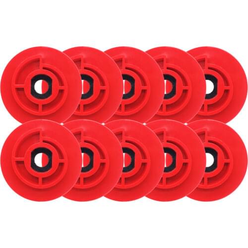10PCS 4" Snail Lock Back Holder 100mm Red Plastic Backer Pads for Diamond Polishing Pads Snail Lock Adapter