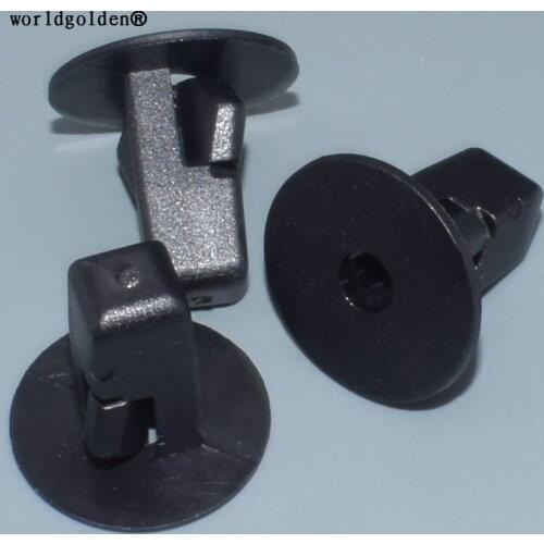 Worldgolden 10pcs auto fasteners Screw Grommet #14 Screw Size Snaps Into 8mm Hole for toyota 90189-06013