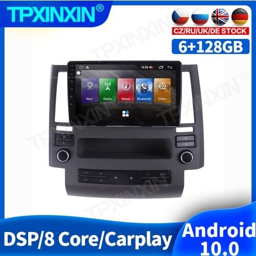 128GB Android 10.0 For Infiniti FX FX35 FX45 Car Radio Accessories Multimedia Video Player Navigation GPS Head Unit Auto 2din