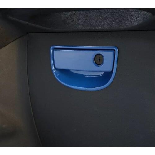 For Jeep Wrangler 2007-2017 2PCS ABS Chrome Car Glove Box Handle Patch Cover Trims Car Styling Auto Accessories