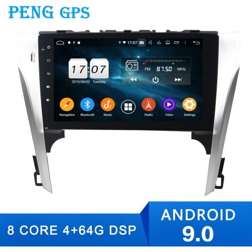 4+64G Android 9.0 Car No DVD Player GPS Navigation for Toyota Camry 2012 2013 Auto Radio Stereo Unit Multimedia With DSP