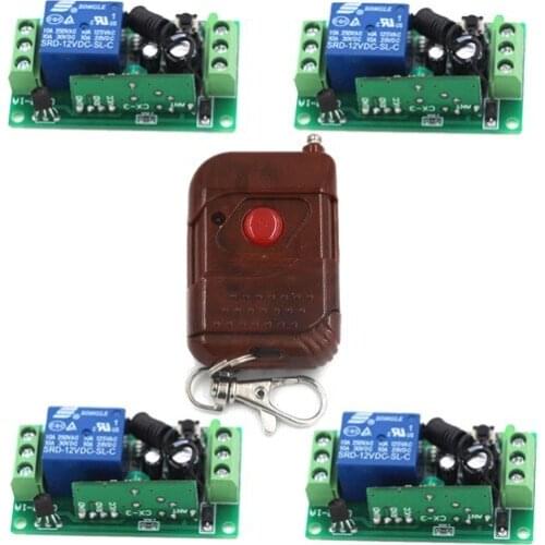 DC 12V 10A Relay 1CH Wireless Remote Control Switch RF Smart Switch 315/433 Mhz Free shipping SKU: 5196