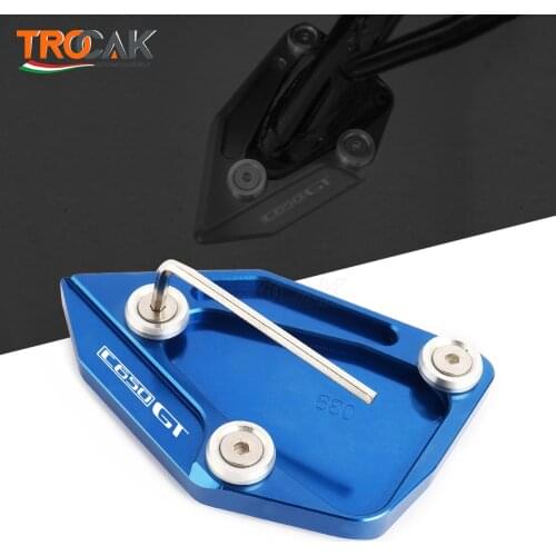 For BMW C650GT C650 GT 2012-2015 2016C600 Sport 2012-2015 Motorcycle CNC Kickstand Foot Side Stand Extension Pad Support Plate