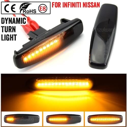 For Nissan Fuga Murano Pathfinder Skyline For Infiniti EX25 EX35 EX37 FX35 FX37 FX50 Led Dynamic Side Marker Turn Signal Light