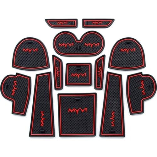 For Perodua Myvi 2018 MYVI Gate slot Mats Non-slip Mat Interior Door Pad Pack of 13pcs