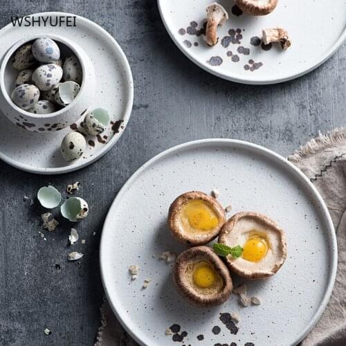 Creative style dessert plate afternoon tea dessert plate exquisite ceramic high-end tableware Chinese and Western tableware