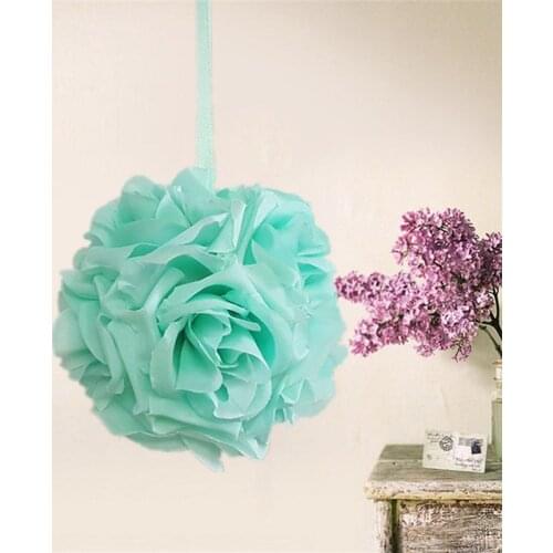 Hot sale 2 Size Mini Silk Artificial Rose Flowers Bouquet Wedding Decoration Silk Flower For DIY Party Decoration Flowers Balls