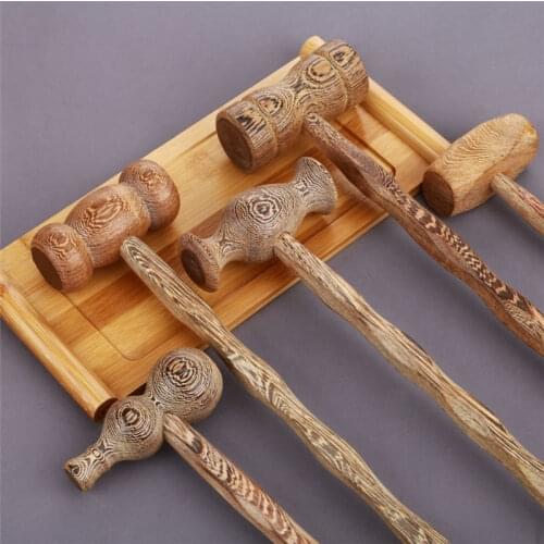 Back Massage Massage Hammer Wood Cellulite Massager for Body Foot Massager for Neck and Back Massager for Head Massage Stick