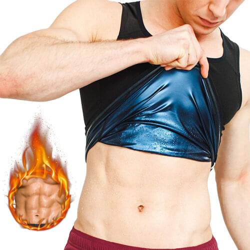 Men Neoprene Sweat Sauna Vest Body Shapers Vest Waist Trainer Slimming Vest Shapewear Waist Shaper Corset for Women Fitness