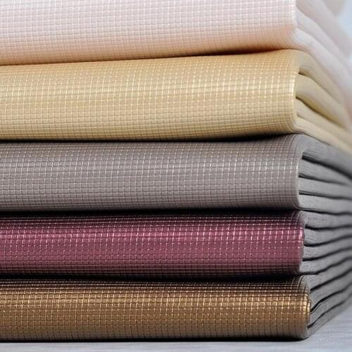 1 Meter Small Checkered Pattern Synthetic Leather Pieces Material For Chairs Furniture Bed Bags Eco Leather Telas Simili Cuir