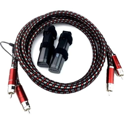 Pair Audiophile Colorado Speaker RCA HiFi Audio Cable Upgraded Version Band 72V DBS for Amplifier CD Player