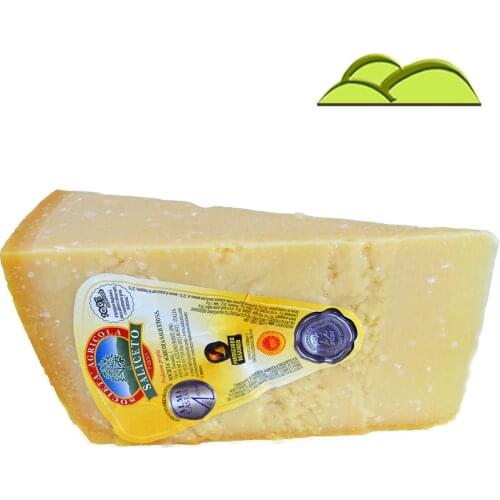 Parmigiano Reggiano Pdo Parmesan Cheese from Parma from hills (Saliceto) 1st quality 24 months - Alma Caseus 2016 Award 1 kg