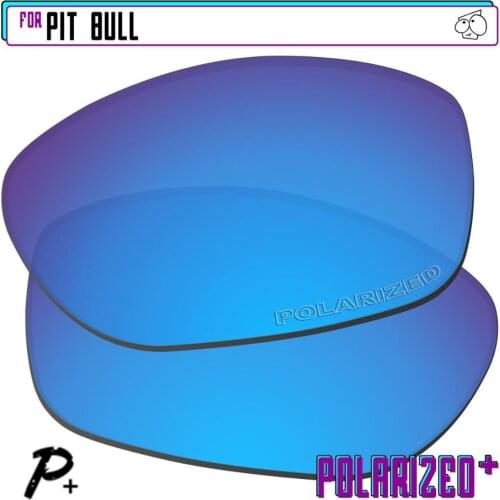 EZReplace Polarized Replacement Lenses for - Oakley Pit Bull Sunglasses - Blue P Plus