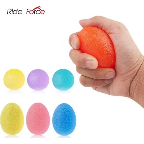 Silica Gel Hand Grip Ball Egg Men Women Gym Fitness Finger Heavy Exerciser Strength Muscle Recovery Gripper Trainer