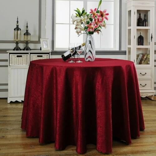 Polyester Tablecloth Round Rectangular Multi Size Table Cloth Cover Mantel Nappe for Wedding Party Dining Hotel Wholesale